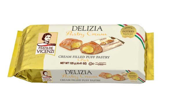 Delizia PuffPastry Cream Filled - Vicenzi