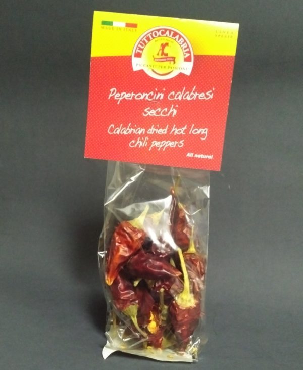 Hot Long Dried Peppers Loose - Tutto Calabria