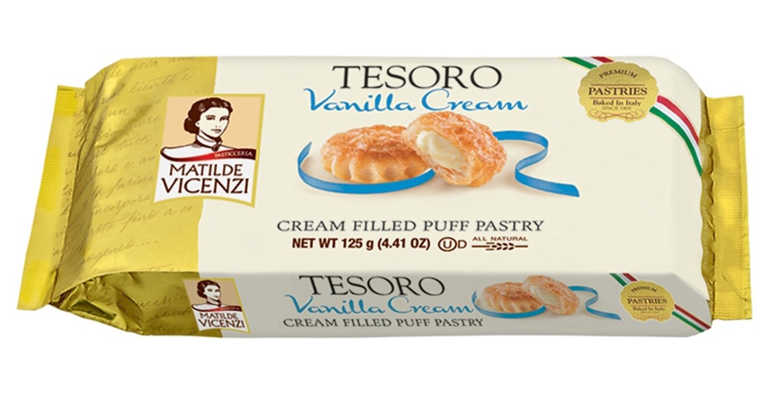 Tesoro Puff Pastry Vanilla - Vicenzi
