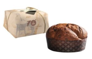 Imported Panettone Agrumi e Zafferano out & packaged
