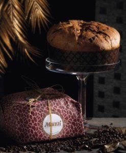 Muzzi Panettone al Caffe', packaged and out of package