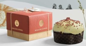 Imported Rosa e Fico D'India Panettone out & packaged