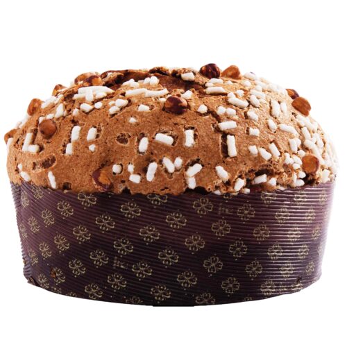 Panettone alle Nocciole in package and out 2.20lb