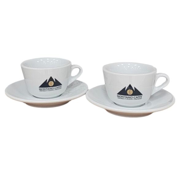 2 Montano Porcelain Espresso Cups