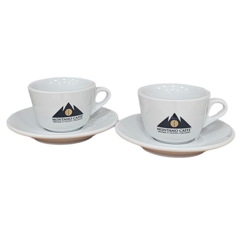2 Montano Porcelain Espresso Cups