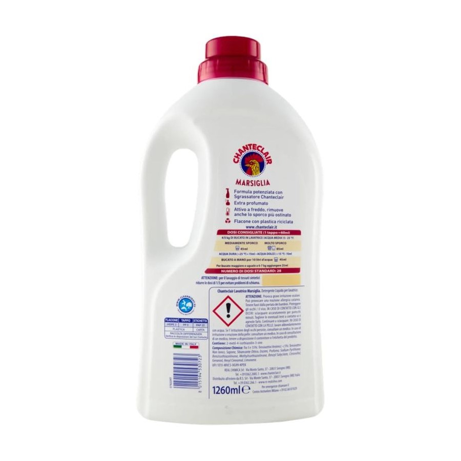 Chantclair Laundry Detergent Marsiglia - back