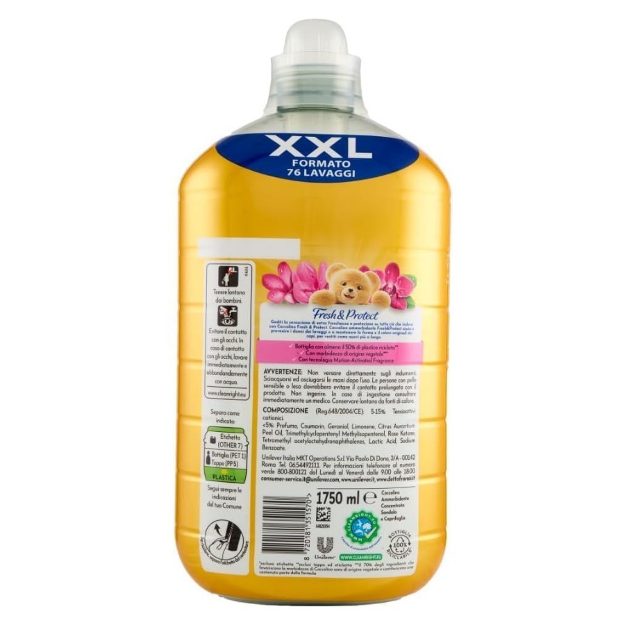 Laundry Softener Concentrate Sandalo & Caprifoglio - back