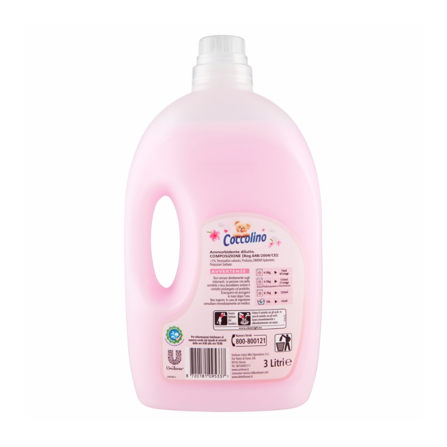 Coccolino Fabric Softener - Sensazione Seta - back