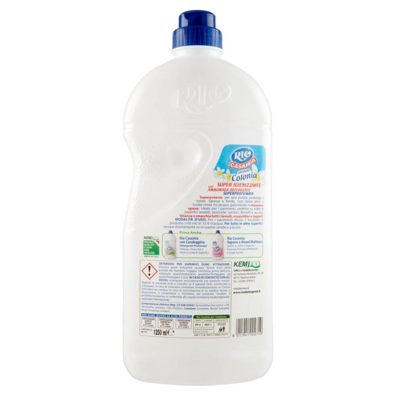 RioCasamia Colonia Scent Floor Detergent and Multisurfaces - back