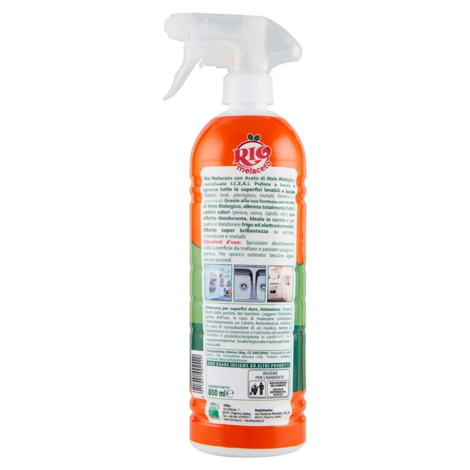 RioCasamia Melaceto All Purpose Spray Cleaner - back
